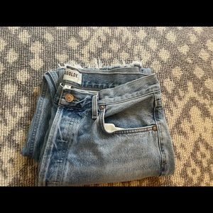 AGOLDE Riley High Rise Straight Crop (sz 30) color: Zephyr Wash 👖